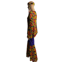 Costumes rétro hippie disco des années 70 et 80 avec des motifs hippie indigènes, nouvelles tenues de couple pour le carnaval