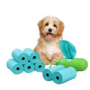 Sacchetti di cacca per cani biodegradabili personalizzati ad alta tenacia sacchetti di cacca compostabili per animali domestici eco friendly