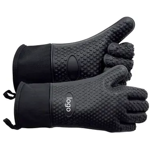 Wasserdichte Grill-Back handschuhe Silikon-Raucher ofen handschuhe-Extrem hitze beständige Grill handschuhe