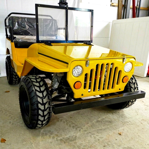 Jeep électrique classique personnalisée la plus vendue, mini-club de tourisme à quatre roues, homologuée CE, garantie 2 ans, prix bas, 2/4/6 places, télécommandée - Product Image 1
