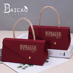 Düğün şeker kutuları ve çantaları-yaratıcı çin/kore tarzı hediye kutuları, düğün iyilik için el şeker torbalar - Product Image 5