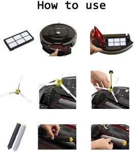 Kompatibel untuk IRobot Roomba 800 900 Series 960 860 805 850 980 861 864 866 870 871 880 890 891 981 bagian Penyedot Debu - Product Image 6