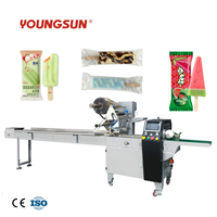 Machine d'emballage horizontale à grande vitesse pour bâtonnets de crème glacée et sucettes glacées