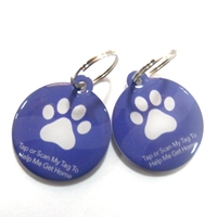 QR-Code und URL Programmierbarer 216 888 Bytes Epoxy NFC Haustier-ID-Anhänger für Hunde / Katzen-Ortung