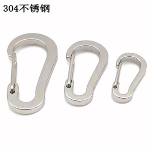 LFEDC Outdoor Großhandel 304 Edelstahl Rissbeständiger Gehärteter Verdickter Schnellverschluss-Karabiner - Product Image 2