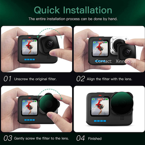 Filtro ND CPL de Difusión Personalizado, Protector para <span class=keywords><strong>Gopro</strong></span> 9 10 11 <span class=keywords><strong>Gopro</strong></span> <span class=keywords><strong>12</strong></span> - Product Image 5