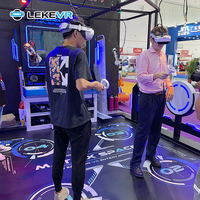LEKE VR Team Multijugador VR Shooting Battle Walking Space Platform Máquina de juego de realidad virtual Arcade