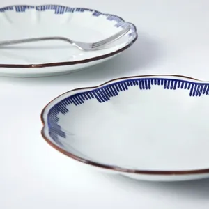 21 Years Ceramics Wholesaler, Fine Porcelain Tableware With Blue Painting, Custom Logo plate
