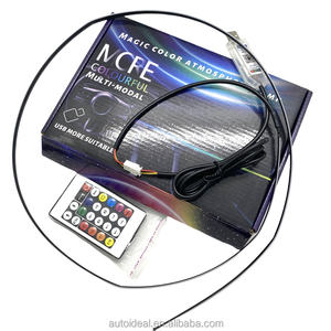 Venta al por mayor Interior del coche LED luz ambiental streamer color mágico atmósfera luz acrílico USB colorido oculto - Product Image 6