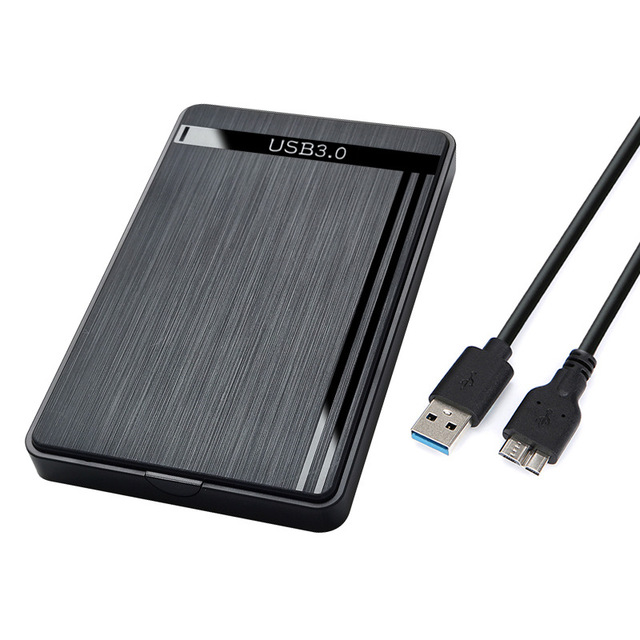 2.5 Inch SSD Solid State Mechanical Serial Port SATA Micro USB 3.0 External Portable Hard Drive Box ABS