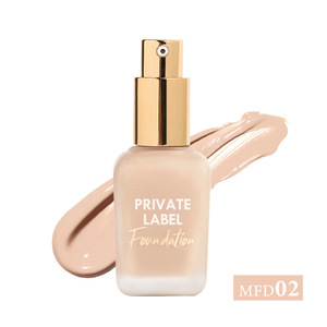 OEM Vegan Make up Nude Hydrating Transfer Proof Natural Finish <span class=keywords><strong>Fond</strong></span> <span class=keywords><strong>de</strong></span> <span class=keywords><strong>teint</strong></span> <span class=keywords><strong>de</strong></span> haute qualité à couverture complète pour les femmes noires à la <span class=keywords><strong>peau</strong></span> foncée - Product Image 5