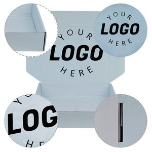 El fabricante personaliza cajas <span class=keywords><strong>de</strong></span> transporte <span class=keywords><strong>de</strong></span> <span class=keywords><strong>correo</strong></span> plegables <span class=keywords><strong>de</strong></span> buzón <span class=keywords><strong>de</strong></span> cartón corrugado azul con logotipos impresos personalizados - Product Image 2