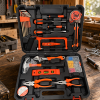 Ensemble d'outils à main en acier au carbone de 49 pièces avec étui rigide, kit de réparation portable