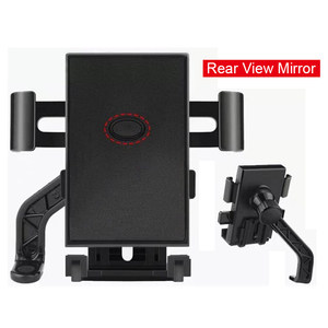 Support de téléphone portable en ABS durable pour moto, fixation sur rétroviseur, largeur réglable, support mobile pour guidon de vélo, accessoire de montage - Product Image 2