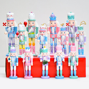 Décoration de Noël transfrontalière en forme de <span class=keywords><strong>casse</strong></span>-<span class=keywords><strong>noisette</strong></span>, cadeau d'ambiance de Noël, pendentif pour sapin de Noël, décoration de maison style macaron - Product Image 1