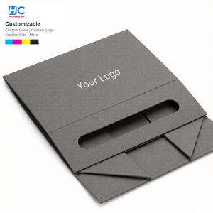 Wholesale Recycled Materials Foldable Rigid Cardboard <b>Gift</b> <b>Box</b> for Handbag Luxury Packaging <b>Magnetic</b> Closure Custom Logo Design - Product Image 1
