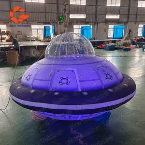 Iluminación LED <span class=keywords><strong>publicidad</strong></span> inflable Crazy UFO platillo volador globo para club nocturno espacio fiesta Decoración - Product Image 2