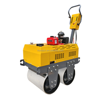 Compacteur vibrant à double tambour autopropulsé 330KG 550KG, prix usine, pour la construction routière