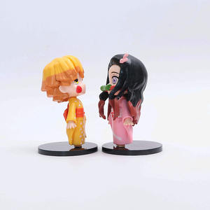 Set de Figuras de Anime de Tanjiro, Nezuko, Giyu, <span class=keywords><strong>Shinobu</strong></span> y Zenitsu en Estilo Kimono con Diseño de Rubor, 10 cm de Alto, para Fanáticos del Anime - Product Image 6