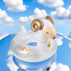 โรงงานผลิตห่วงยางรูปยีราฟแบบเป่าลม วัสดุ PVC สำหรับขี่เล่นในน้ำ เก้าอี้ชายหาด เตียงลอยน้ำ ของเล่นน้ำ และแพเป่าลม - Product Image 2