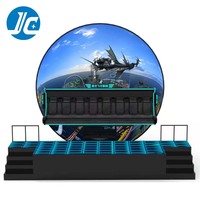 Simulateur de vol en réalité virtuelle JC Dome Cinema avec écran LED à taux de rafraîchissement élevé 3840Hz, diamètre personnalisable, fauteuil de cinéma