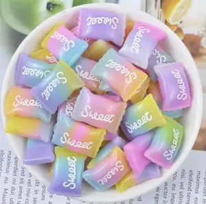 Customs Design Resin Sweet Candy DIY Resin cabochon Crafts For Hair Decorations