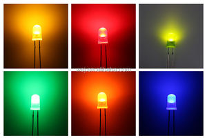 3mm 5mm <span class=keywords><strong>10mm</strong></span> DIP <span class=keywords><strong>LED</strong></span> Diode Trắng Đỏ Xanh xanh vàng cam tròn - Product Image 6