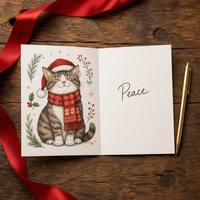 Cartes de Noël personnalisables et écrites facilement, cartes de vœux pour les fêtes, cartes cadeaux pour la veille de Noël