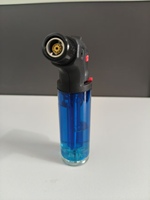 Mini briquet à gaz moderne en plastique rechargeable au butane – Torche écologique et durable pour cuisine, barbecue, camping et fumoir