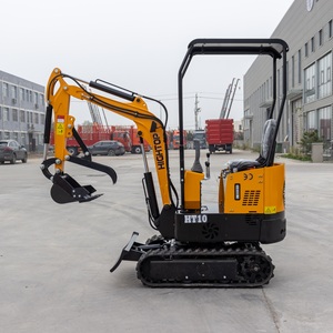 จัดหาเครื่องขุดขนาดเล็ก Ht-10b 1 ตัน |   ความกว้างแคบและระบบป้องกันการหมุนท้ายรถแบบ Zero Tail Swing สำหรับพื้นที่แคบ - Product Image 1