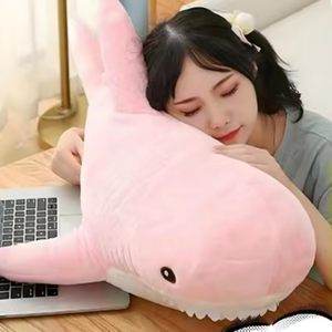 Juguetes de peluche bonitos personalizados de alta calidad <span class=keywords><strong>para</strong></span> niños, animales de peluche <span class=keywords><strong>para</strong></span> niños, juguetes de tiburón <span class=keywords><strong>para</strong></span> aliviar el estrés, almohada de tiburones <span class=keywords><strong>para</strong></span> <span class=keywords><strong>dormir</strong></span> de peluche suave - Product Image 4