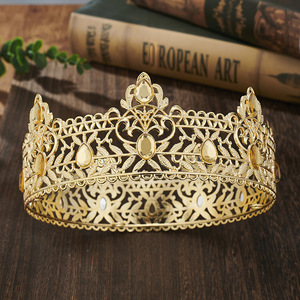 <span class=keywords><strong>Couronne</strong></span> dorée tendance pour homme – Styles variés et simples – Accessoire <span class=keywords><strong>de</strong></span> tête pour fête d'anniversaire – Décoration royale - Product Image 6