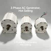 Générateur à aimants permanents triphasé AC 1KW-500KW 110V 220V 380V, faible régime, haute efficacité, pour système d'énergie éolienne