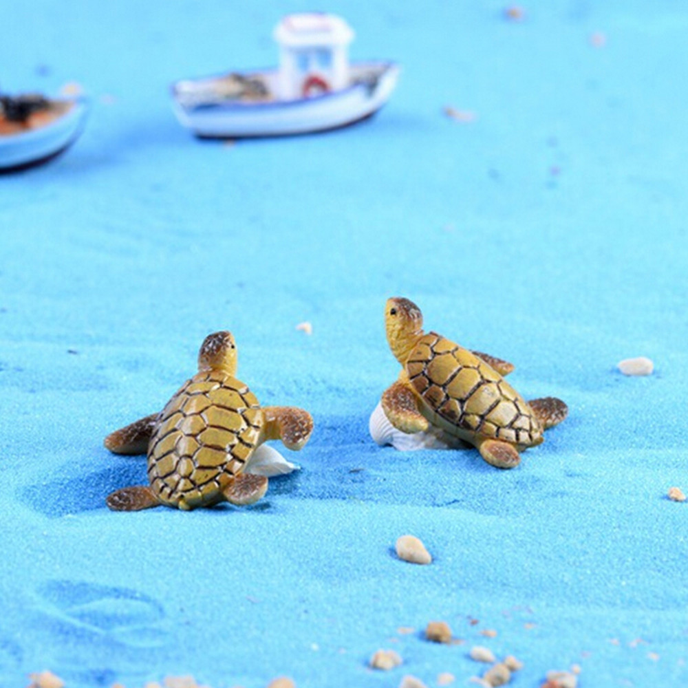 100 Pezzi Mini Tartaruga, tartarughe in resina, Miniature Animali Decorazione Carino Mini Oggetti in Resina, Interessante Miniature Tartaruga per Fai Da Te, Artigianato, Giardini di Case delle Bambole