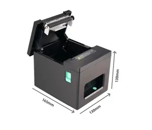 Impressora De Recibos Térmicos De 80mm, Impressora De Cozinha De Restaurante Com Cortador Automático USB Serial Ethernet Interface