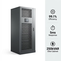 Caja de Distribución Eléctrica Modular de 250kVAR 400V, Material ABS, 3 Niveles IGBT, IP54, Certificación RoHS, Compensación de Energía Reactiva