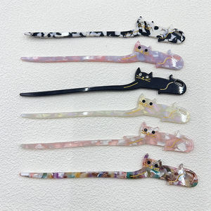 Oradour Vintage cinese animale fermaglio per capelli carino acetato Custom bastoncini per capelli per donne bambini accessori per capelli all'ingrosso per ragazze - Product Image 6