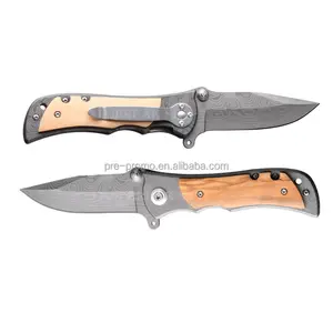 Tùy chỉnh bán buôn thép không gỉ Gỗ Ngoài Trời chiến thuật Pocket Knife