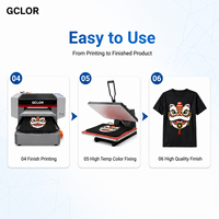 Impresora DTG GCLOR A3 XP600 I1600A, Máquina de Impresión de Camisetas y Prendas, Plotter para Ropa, Impresora Directa a Prenda