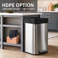 Sacs poubelles plats personnalisés pour la cuisine, la salle de bain et la chambre à coucher avec service d'emballage OEM pour la vente au détail