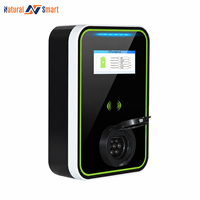 7kw14KW Wallbox EV stasiun pengisian daya tipe 2 penggunaan komersial rumah pintar j1772 EV pengisi daya aplikasi pintar rumah dengan aplikasi WiFi OCPP