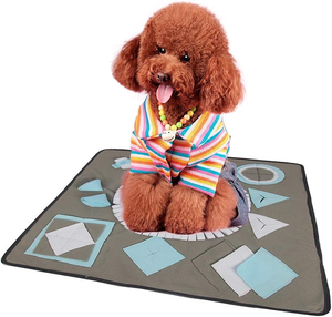 Alfombra olfativa para mascotas, manta de entrenamiento olfativo para perros, almohadilla para olfatear, comedero lento, dispensador de comida, alfombra para aliviar el estrés - Product Image 6