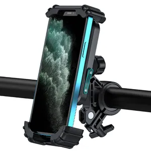 Universal Phone Bike Mount 360 Rotação Bicicleta Motocicleta Motorbike Phone Holder Para 4-7 polegadas Celular