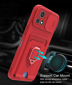 กระเป๋าใส่บัตรอเนกประสงค์แบบหน้าต่างเลื่อนได้หลายสีเคสโทรศัพท์มือถือสำหรับ <span class=keywords><strong>VIVO</strong></span> Y36 4G/Y52S 5g/Y31S 5g/Y72 5g - Product Image 2