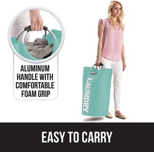 Logo personalizzato cesto portabiancheria grande sacchetto portaoggetti pieghevole <span class=keywords><strong>per</strong></span> vestiti sporchi fodera <span class=keywords><strong>per</strong></span> cesti durevoli - Product Image 5