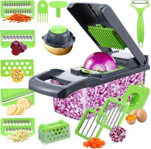 Hot <b>Sale</b> New 16 in 1 Multifunctional Vegetable Cutter Manual Vegetable Onion <b>Chopper</b> Food <b>Chopper</b> Kitchen Cutter Carrot <b>Chopper</b> - Product Image 2