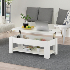 Modern Adjustable <strong>Lift</strong> up Top <strong>Coffee</strong> <strong>Table</strong> with Storage for Home or Hotel New Wooden Panel <strong>Coffee</strong> Bar Furniture - Product Image 6