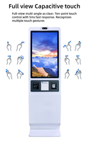 Kiosque de paiement à écran tactile de 32 pouces avec intégration SDK, système d'exploitation Android, design sur pied pour utilisation en intérieur, terminal de point de vente