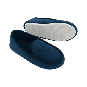 Pantofole mocassini <span class=keywords><strong>da</strong></span> uomo <span class=keywords><strong>in</strong></span> Memory Foam classico morbido e morbido <span class=keywords><strong>blu</strong></span> Navy Full Back pantofole <span class=keywords><strong>da</strong></span> <span class=keywords><strong>casa</strong></span> calde pantofole invernali - Product Image 3