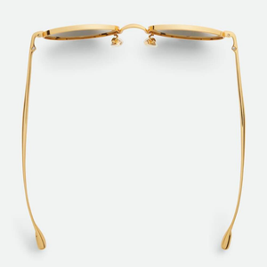 Gafas de Sol Bottega BV Clásicas Ovaladas de Metal, Diseño Atemporal, Ajuste Cómodo para Viajes Diarios y Conducción, Veneta - Product Image 3